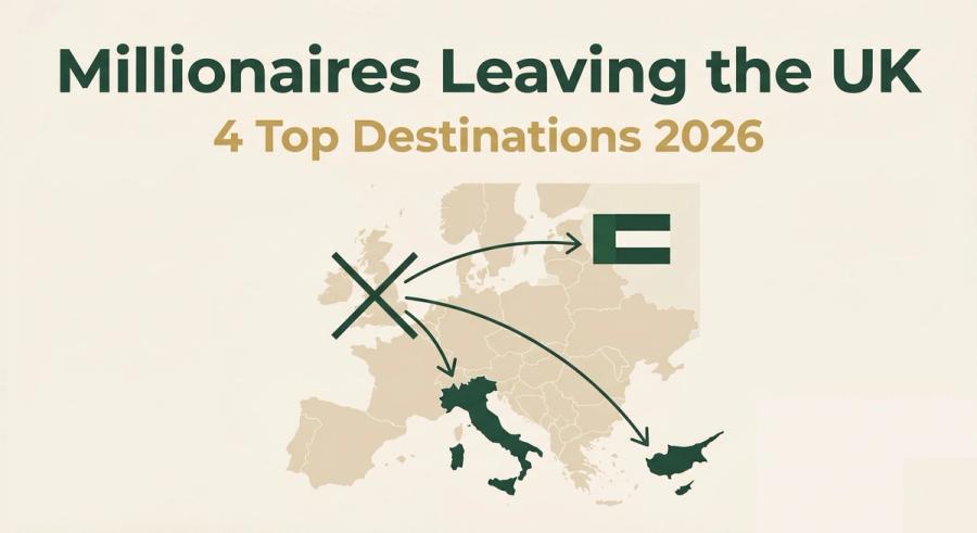 Millionaires Leaving UK: 4 Top Destinations [2026]