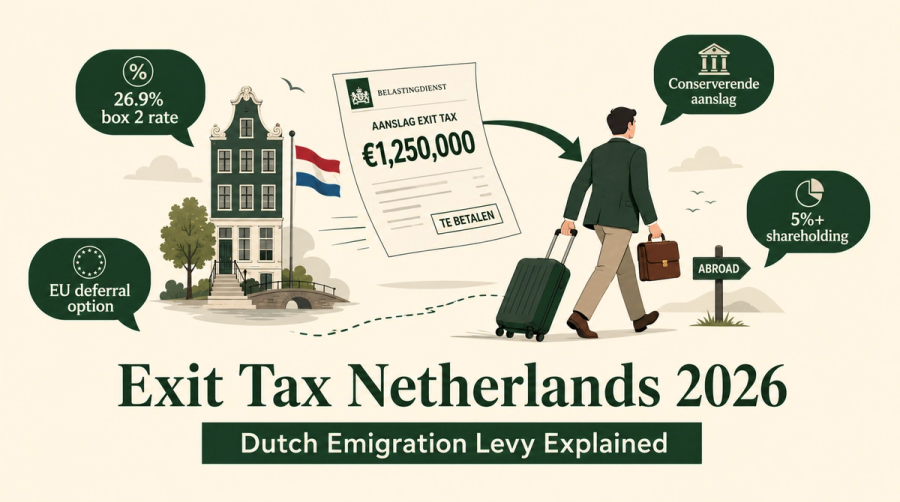 Exit Tax Netherlands 2026: Dutch Emigration Levy Explained