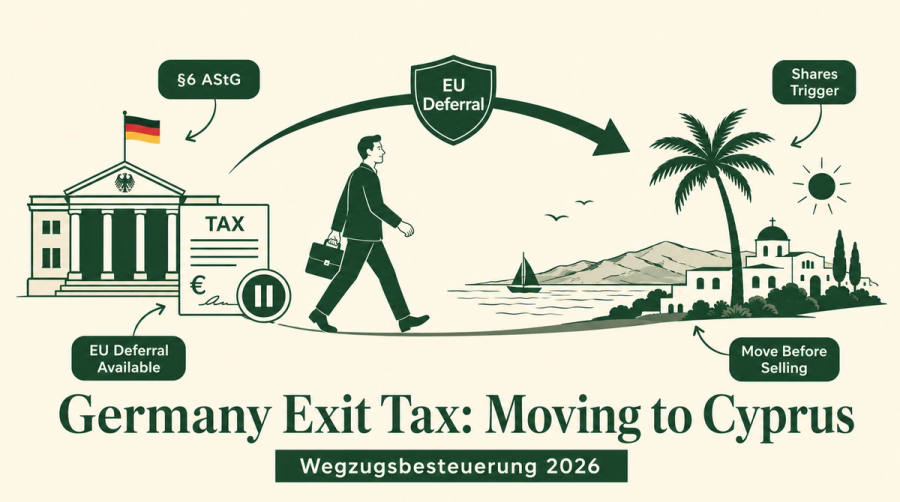 Germany Exit Tax (Wegzugsbesteuerung) 2026: Rates,...