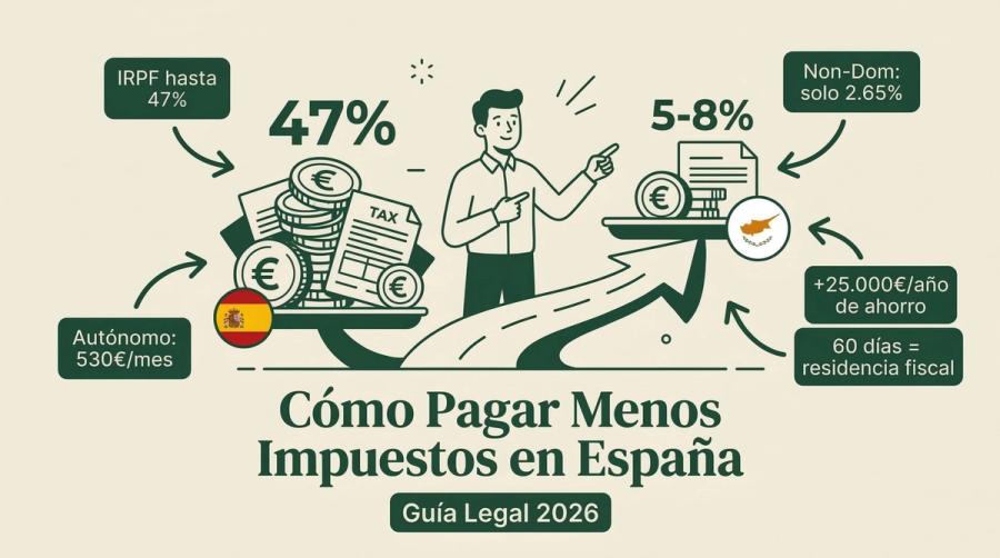 Cómo Pagar Menos Impuestos en España Legalmente 2026
