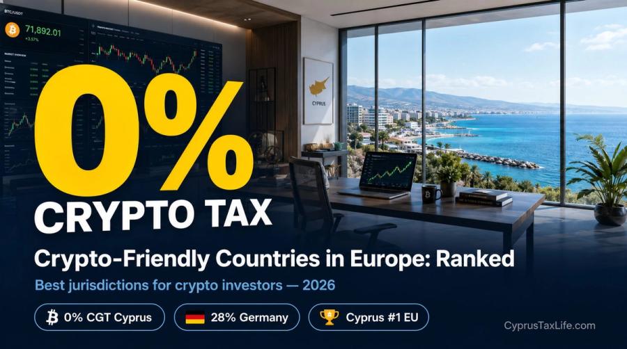 Crypto Tax in Europe [2026]: Cyprus 0%, Germany 28%