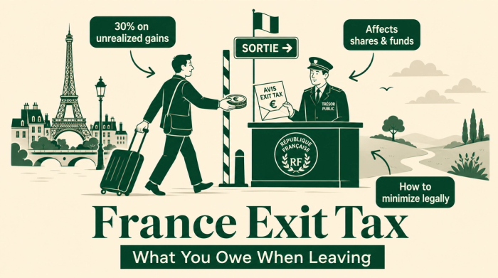 France Exit Tax 2026: Rate, Thresholds & Sursis Automatique for Cyprus