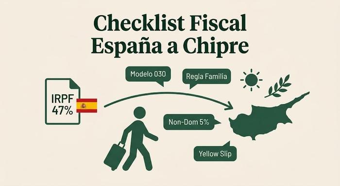 Mudarse de España a Chipre: Checklist Fiscal (2026)