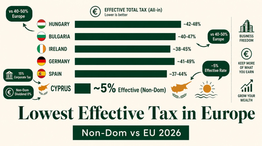 Lowest Corporate Tax in Europe by Country (2026)