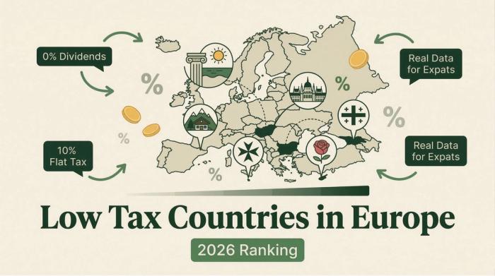 Lowest Tax Countries in Europe 2026: Full Comparison Table