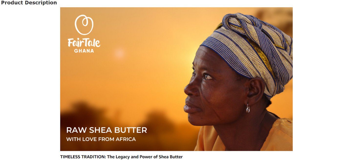 FairTale Ghana, Raw shea butter from