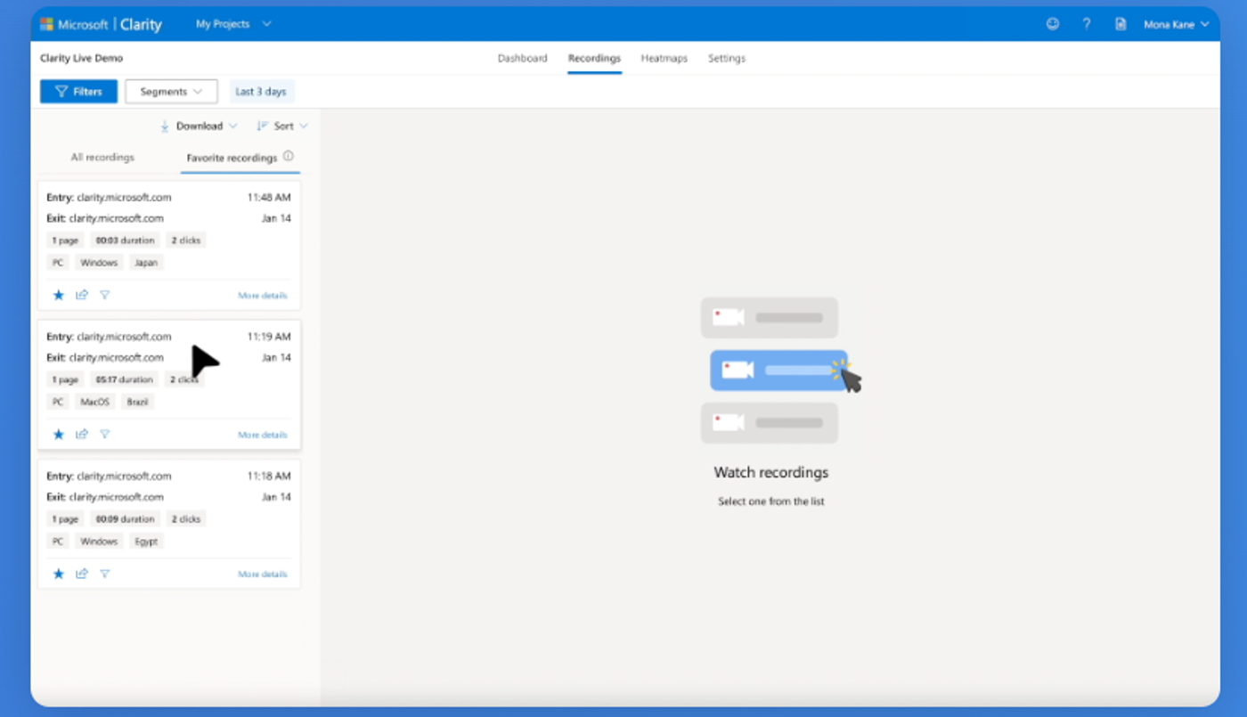 A screenshot of a computer demo test