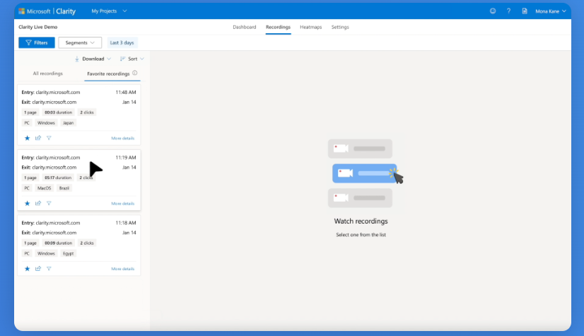 A screenshot of a computer demo test