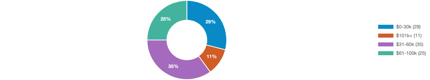Black Friday shopping poll: income breakdown of respondents