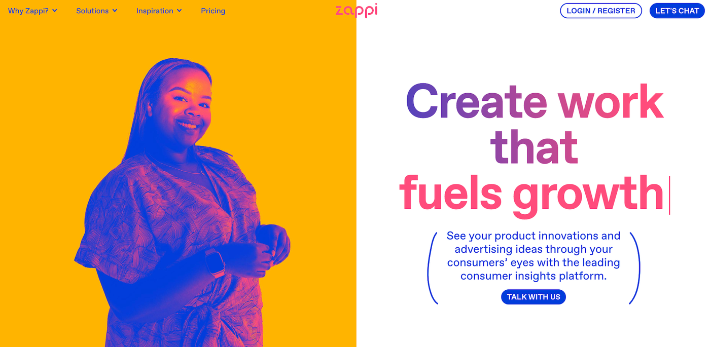 Zappi homepage