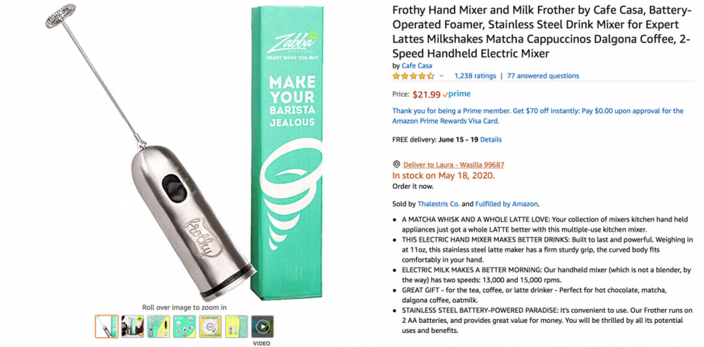 latte-frother-Amazon-product-description