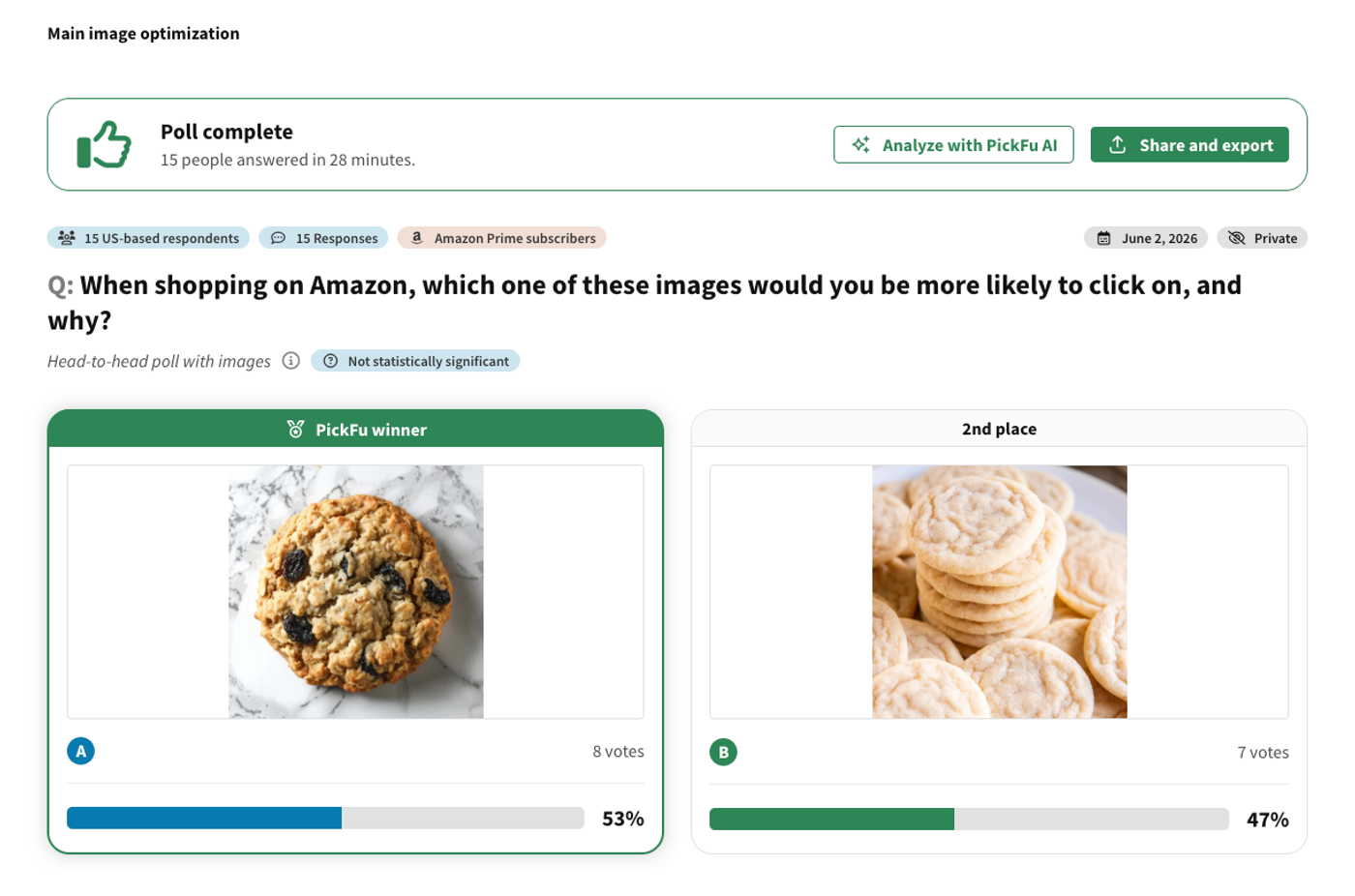 When shopping on Amazon which one of these images would you be more likely to click on and why