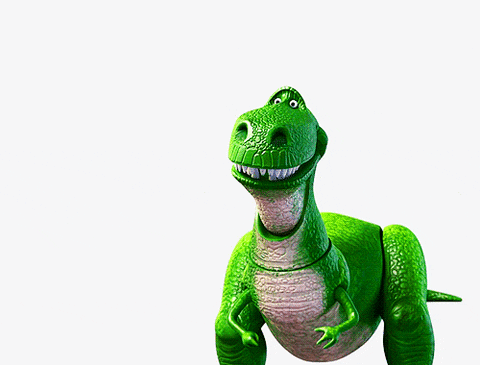 Which One Won: gif of dinosaur