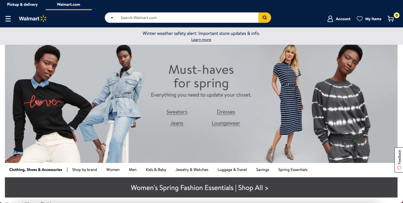 Guide to Walmart listings: Walmart Marketplace is shifting to selling more clothing