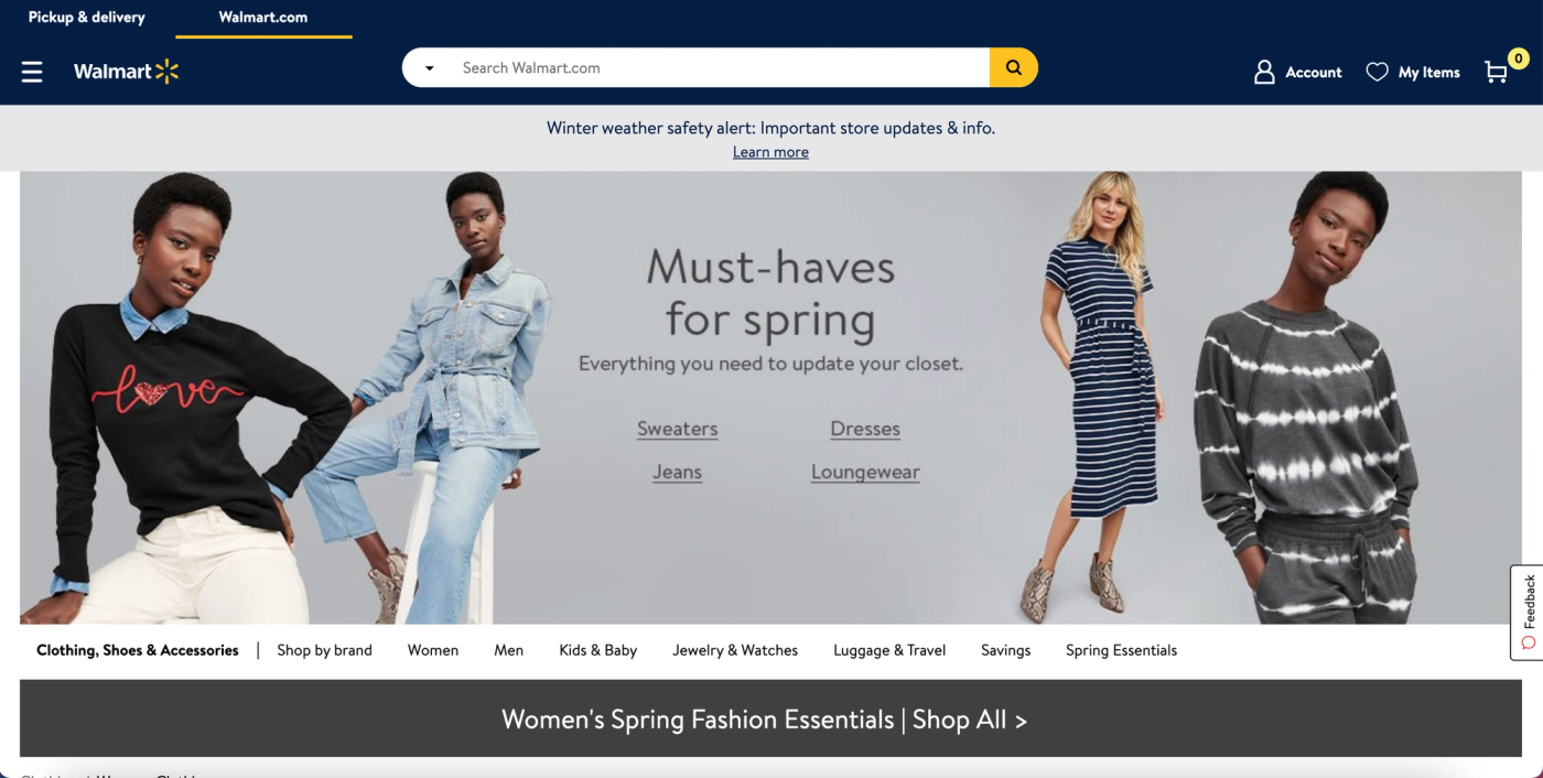 Guide to Walmart listings: Walmart Marketplace is shifting to selling more clothing