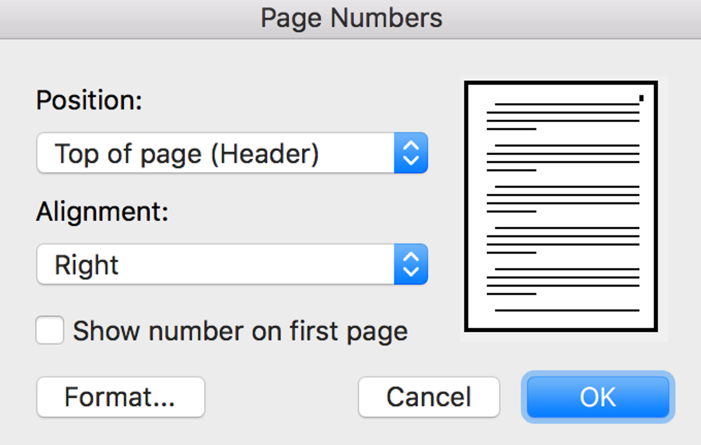How to write a book in Word - Page Numbers