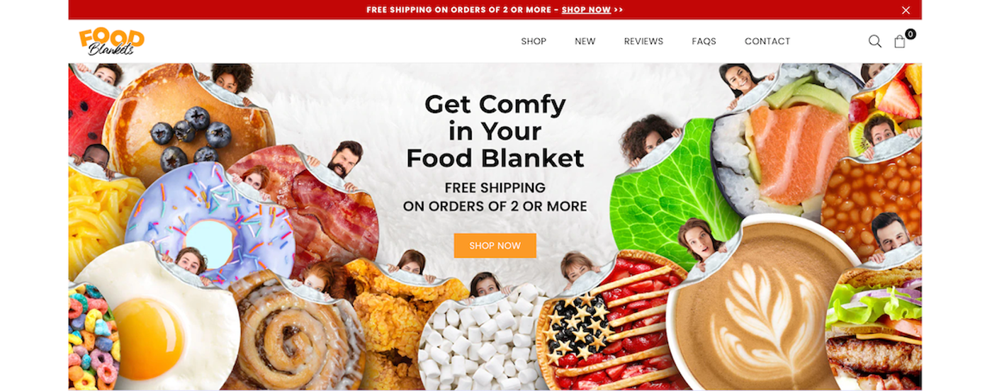Screenshot example of a website hero image.