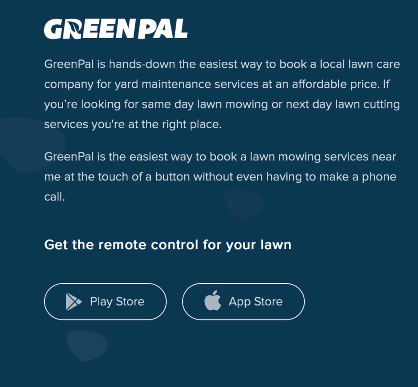 GreenPal elevator pitch