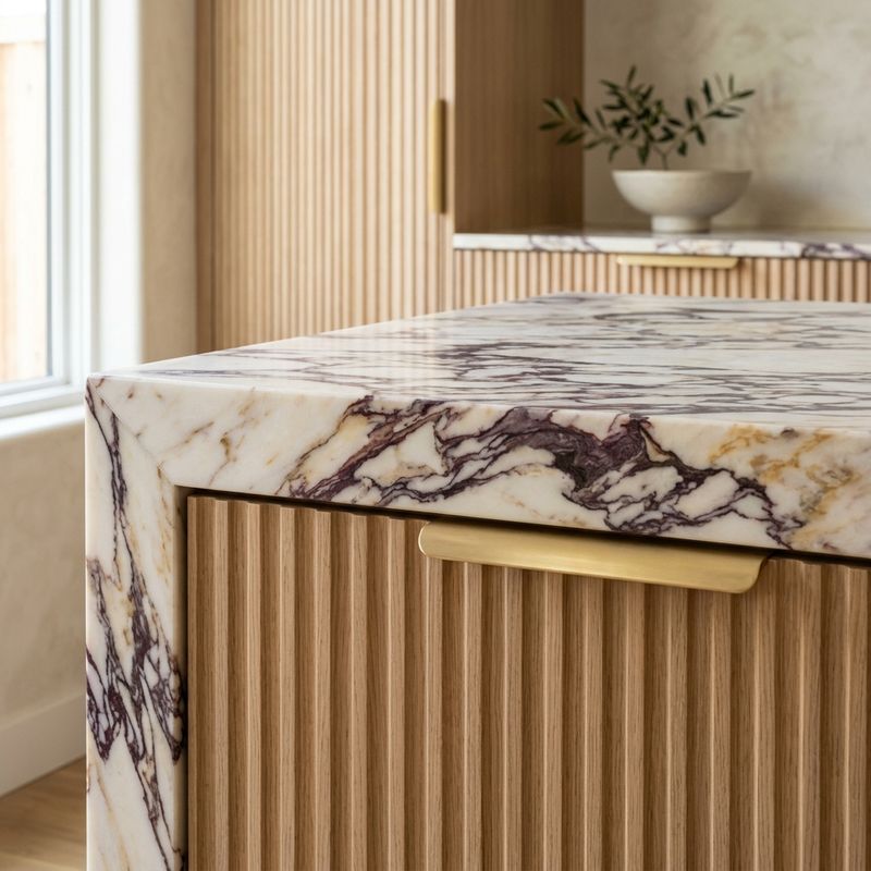 Bookmatched Marble Joinery