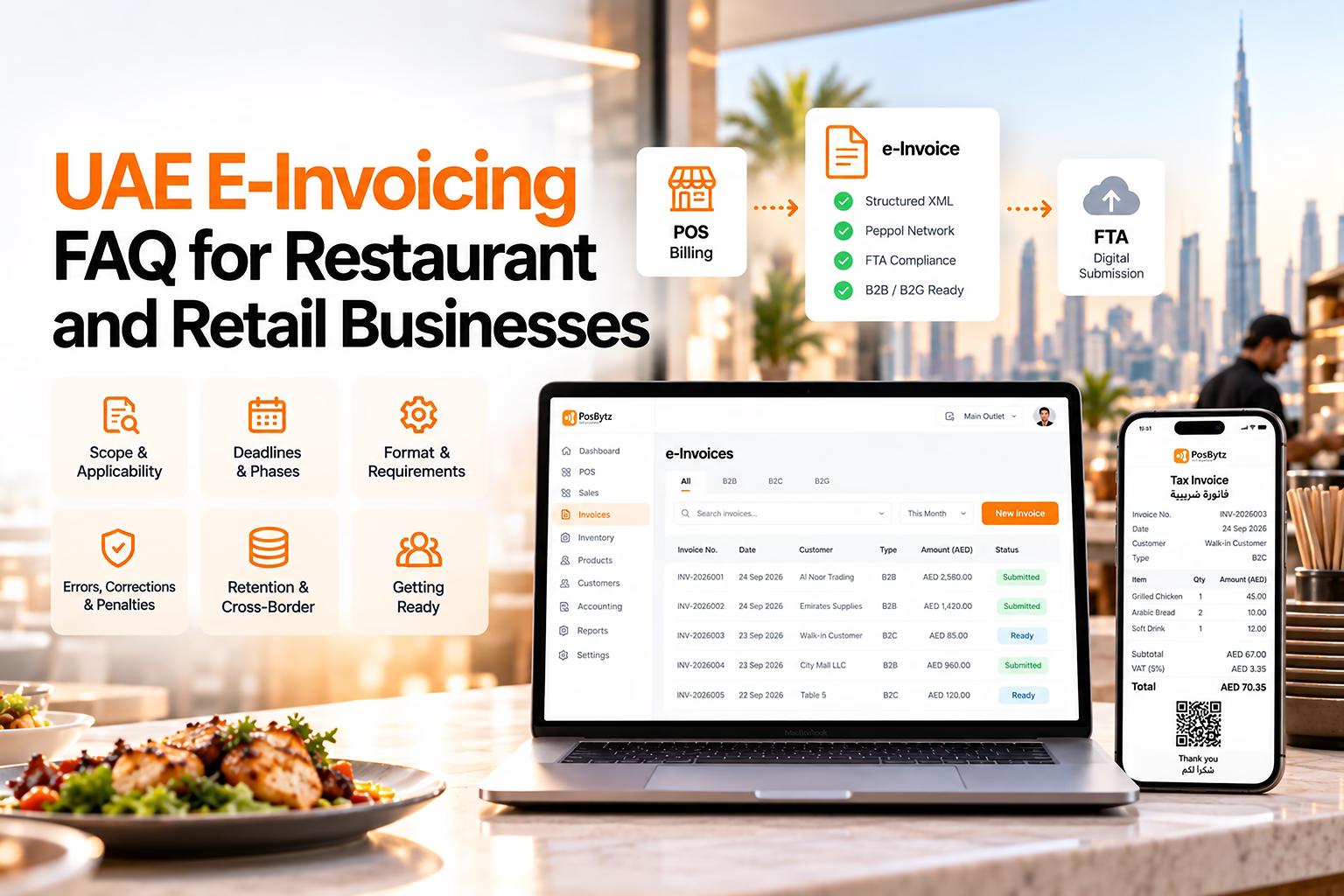 UAE E-Invoicing FAQ for Restaurant and Retail Businesses
