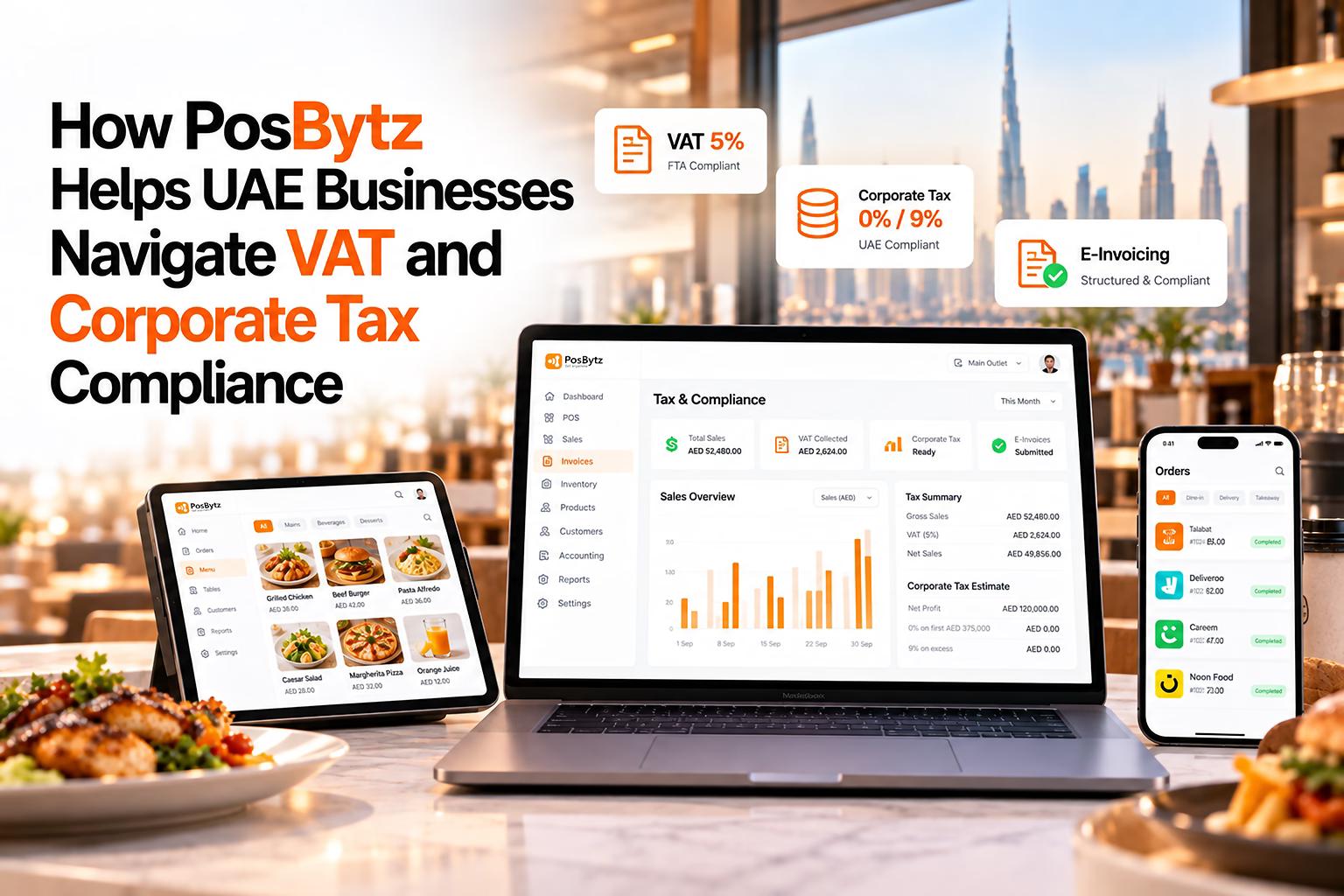 How PosBytz Helps UAE Businesses Navigate VAT and Corporate Tax Compliance