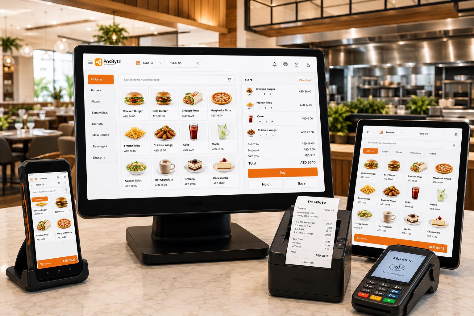 Restaurant Management Software connecting POS, CRM, kitchen operations, inventory, and accounting