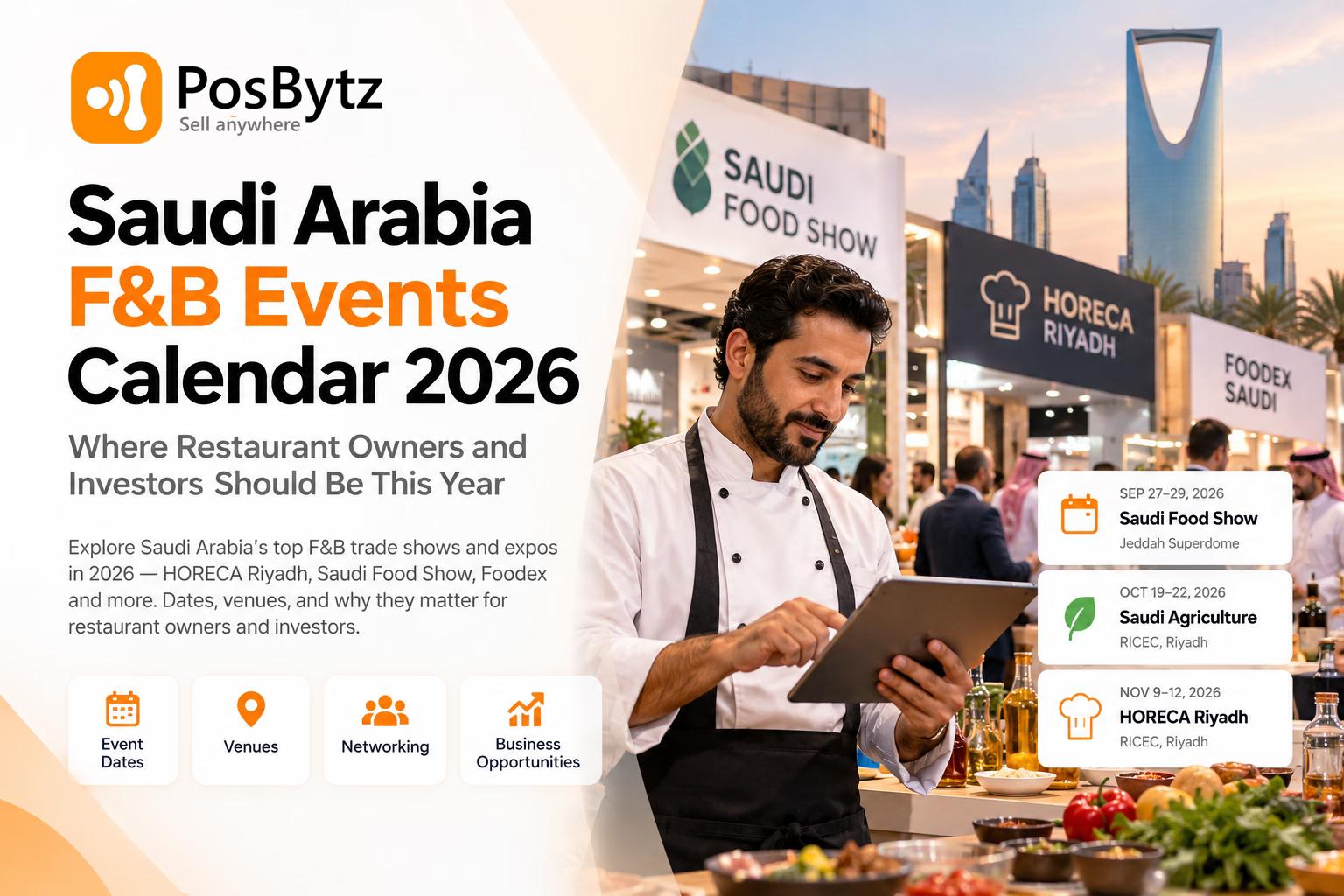 Saudi Arabia F&B Events Calendar 2026: Where Restaurant Owners and Investors Should Be This Year