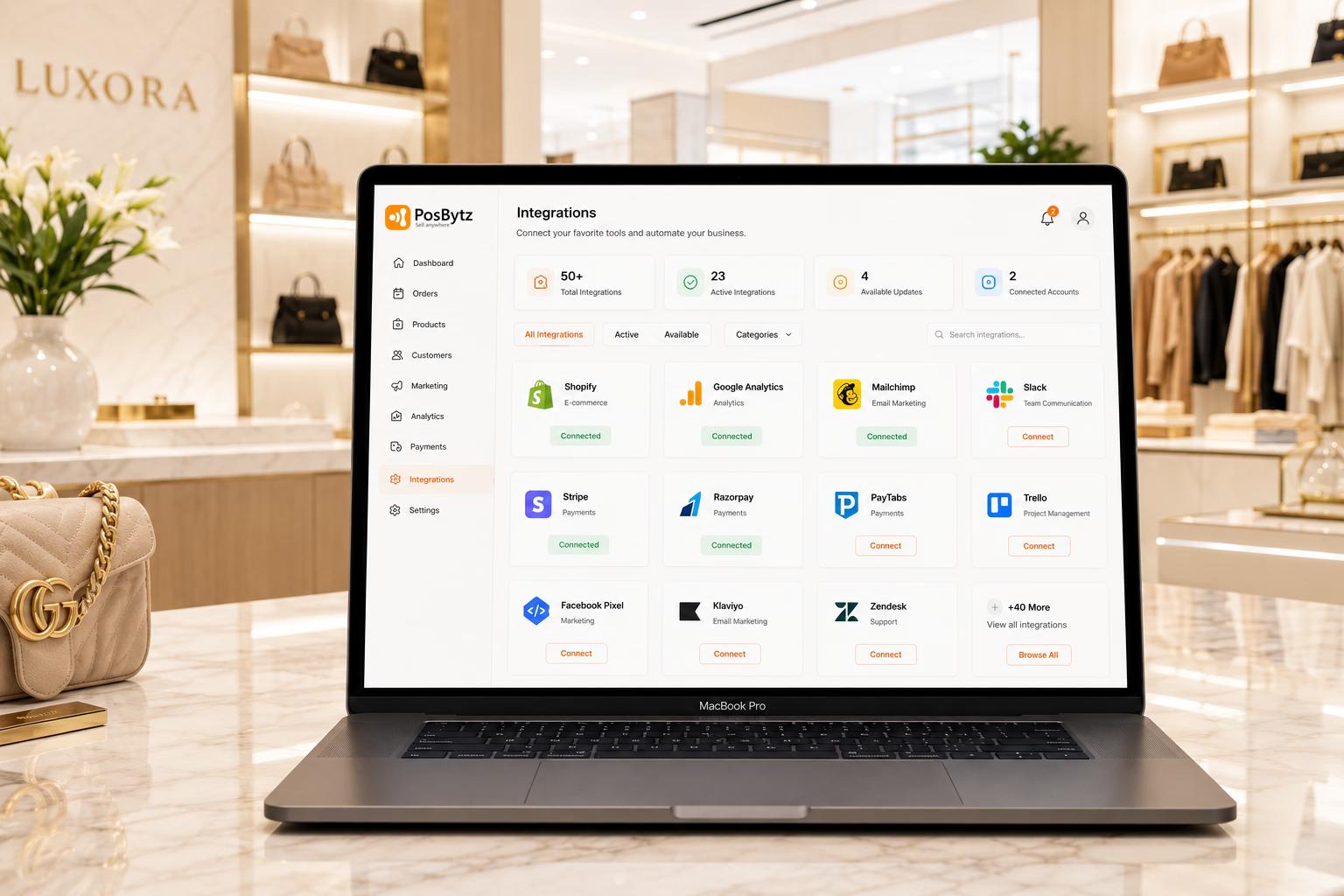 One-click POS integration setup for connecting business tools in minutes
