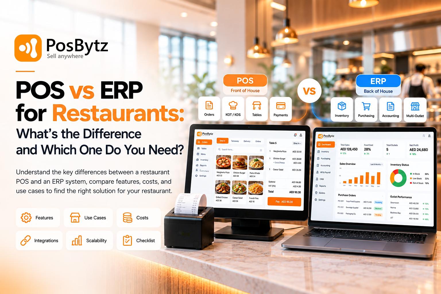 POS vs ERP for Restaurants: What's the Difference and Which One Do You Need?