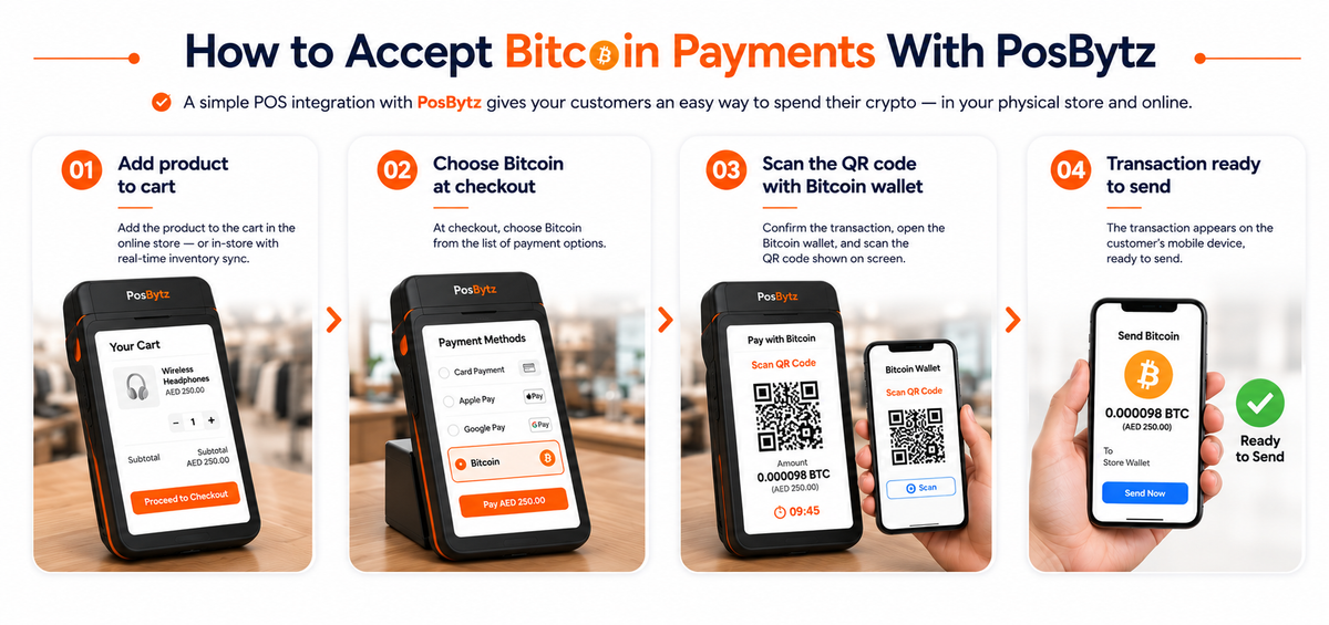 How to Accept Bitcoin Payments With PosBytz
