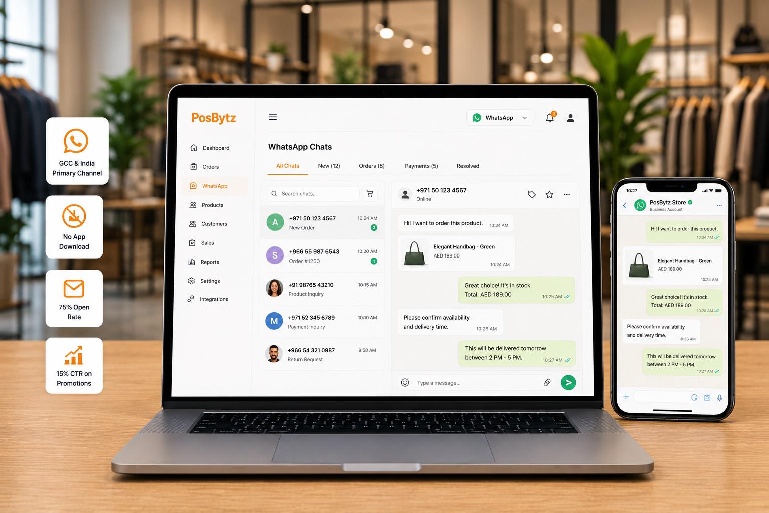 WhatsApp commerce platform helping businesses reach customers across GCC and India without app downloads