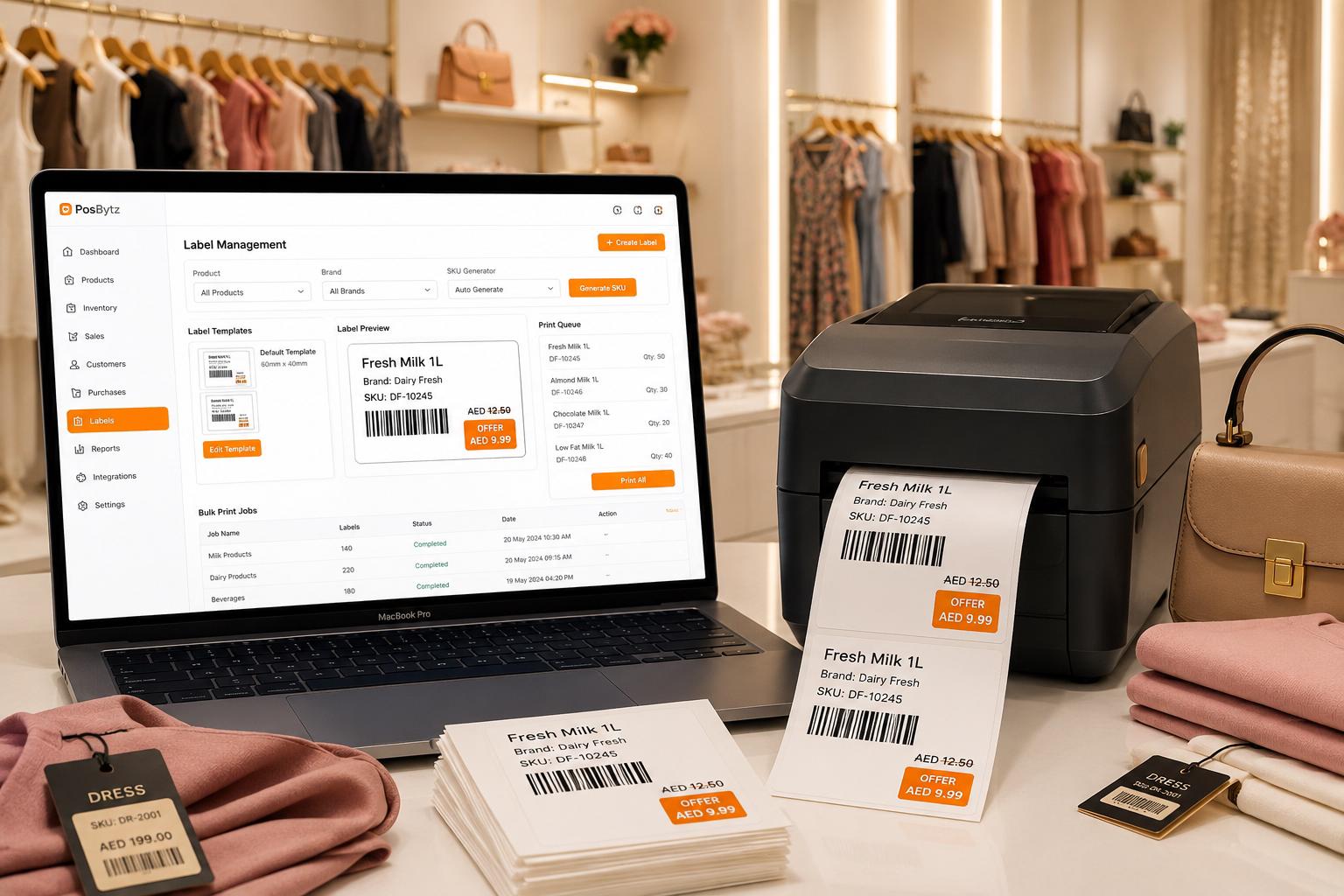 Boutique POS Solutions with Custom Labeling