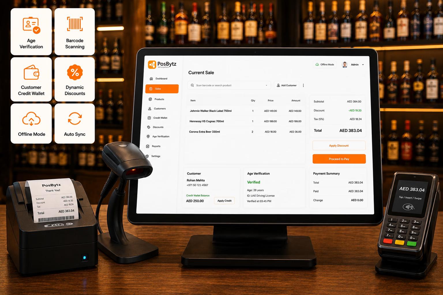 Liquor store POS system