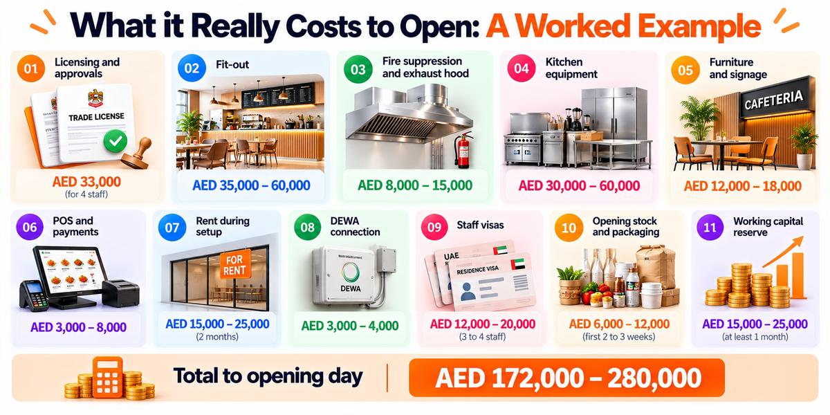 What it really costs to open: a worked example