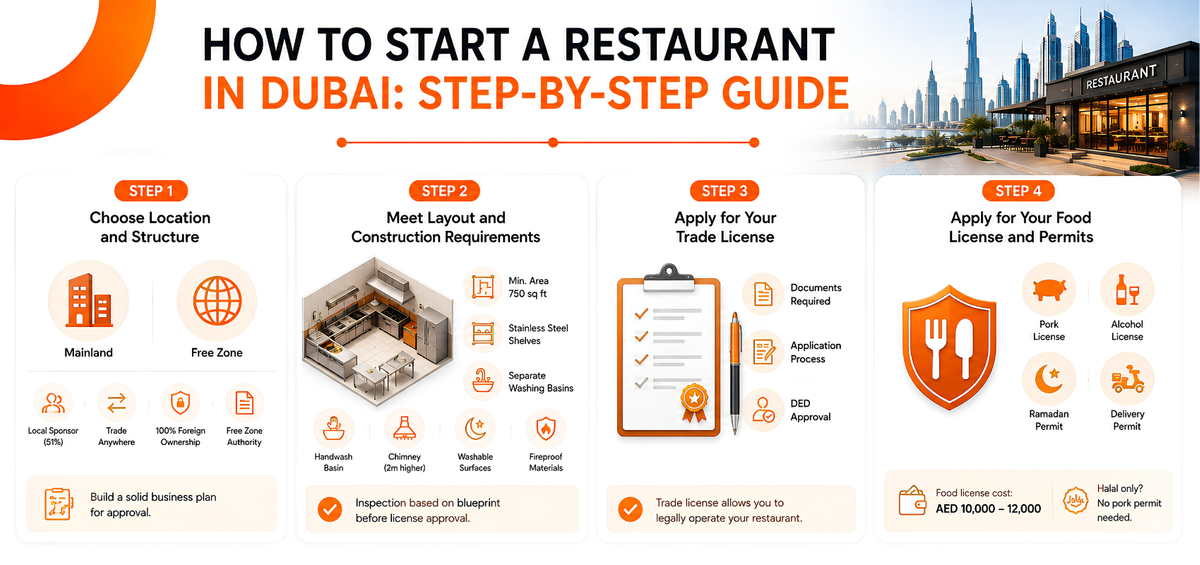 How to Start a Restaurant Business in Dubai With All Licenses