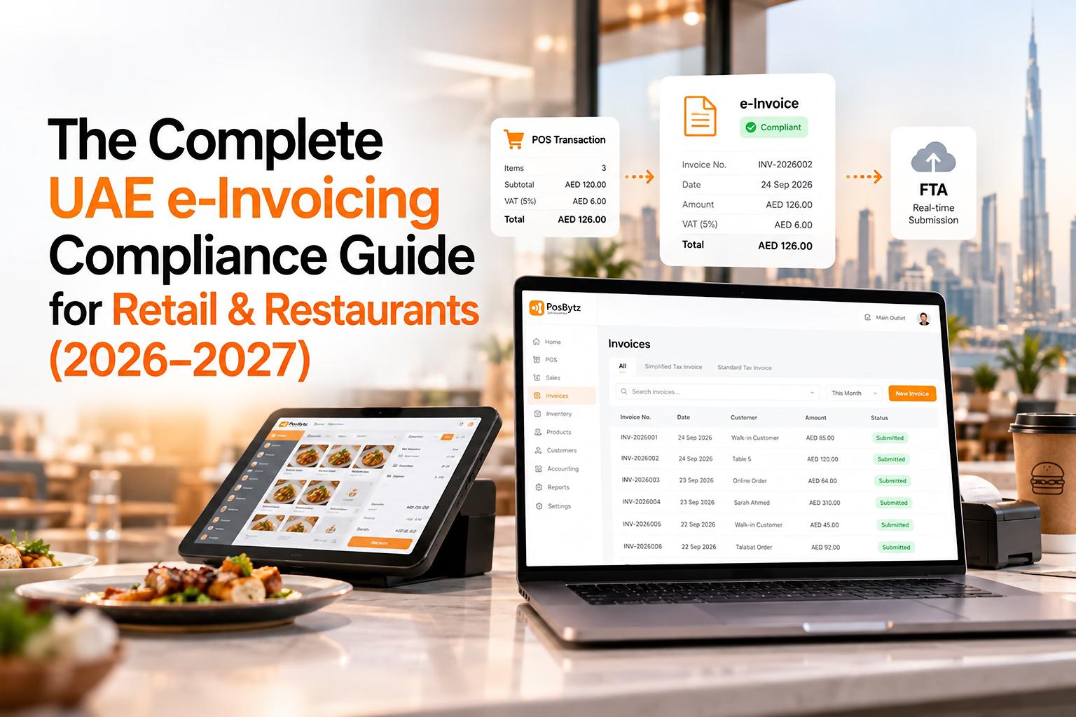 The Complete UAE e-Invoicing Compliance Guide for Retail & Restaurants (2026–2027)