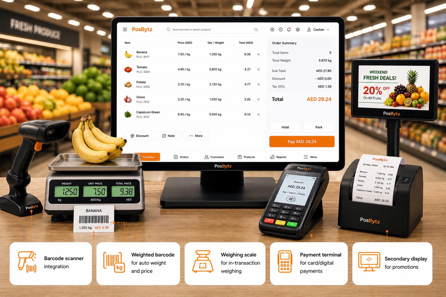 Integrate retail hardware devices directly with the POS system