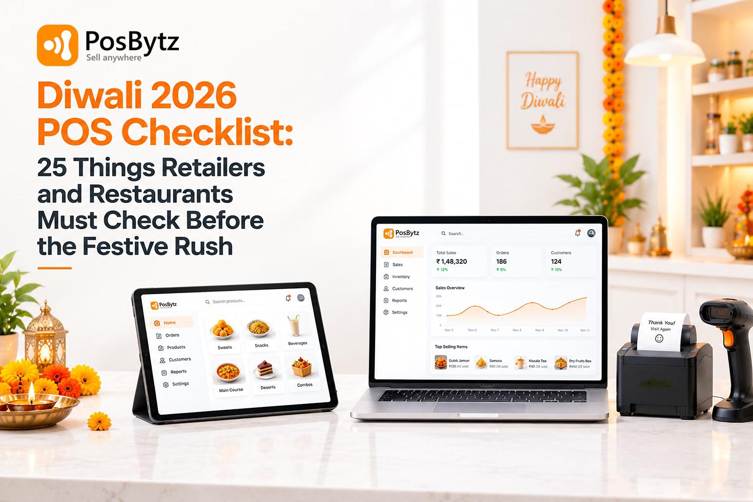 Diwali 2026 POS Checklist: 25 Things Retailers and Restaurants Must Check Before the Festive Rush