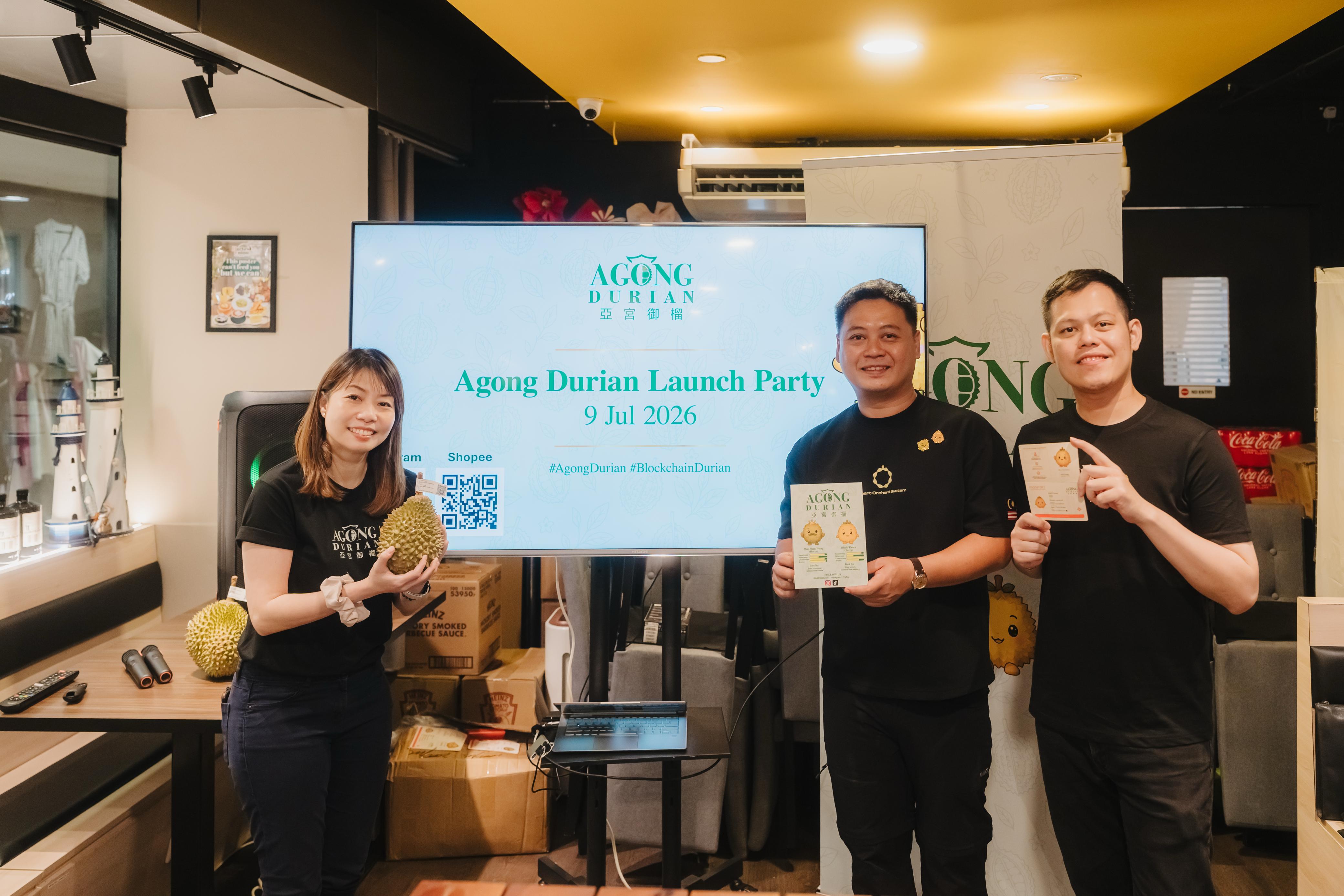 Agong Durian launch party with Masverse representatives
