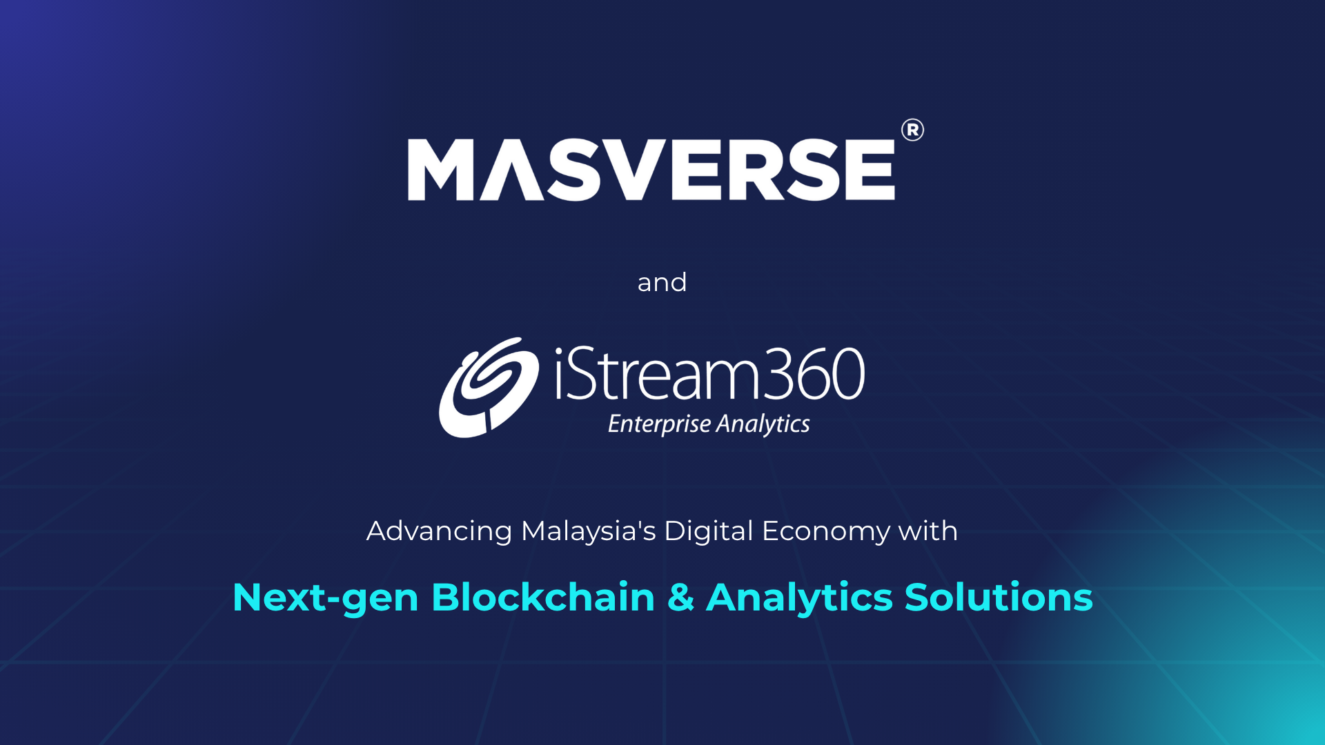 Masverse Partners with Interstream to Deliver Next-Gen Public-Permissioned Blockchain and Analytics Solutions for Malaysia's Digital Economy