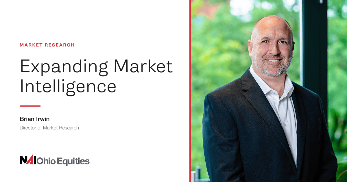 Expanding Market Intelligence: NAI Ohio Equities Welcomes Brian Irwin as Director of Market Research