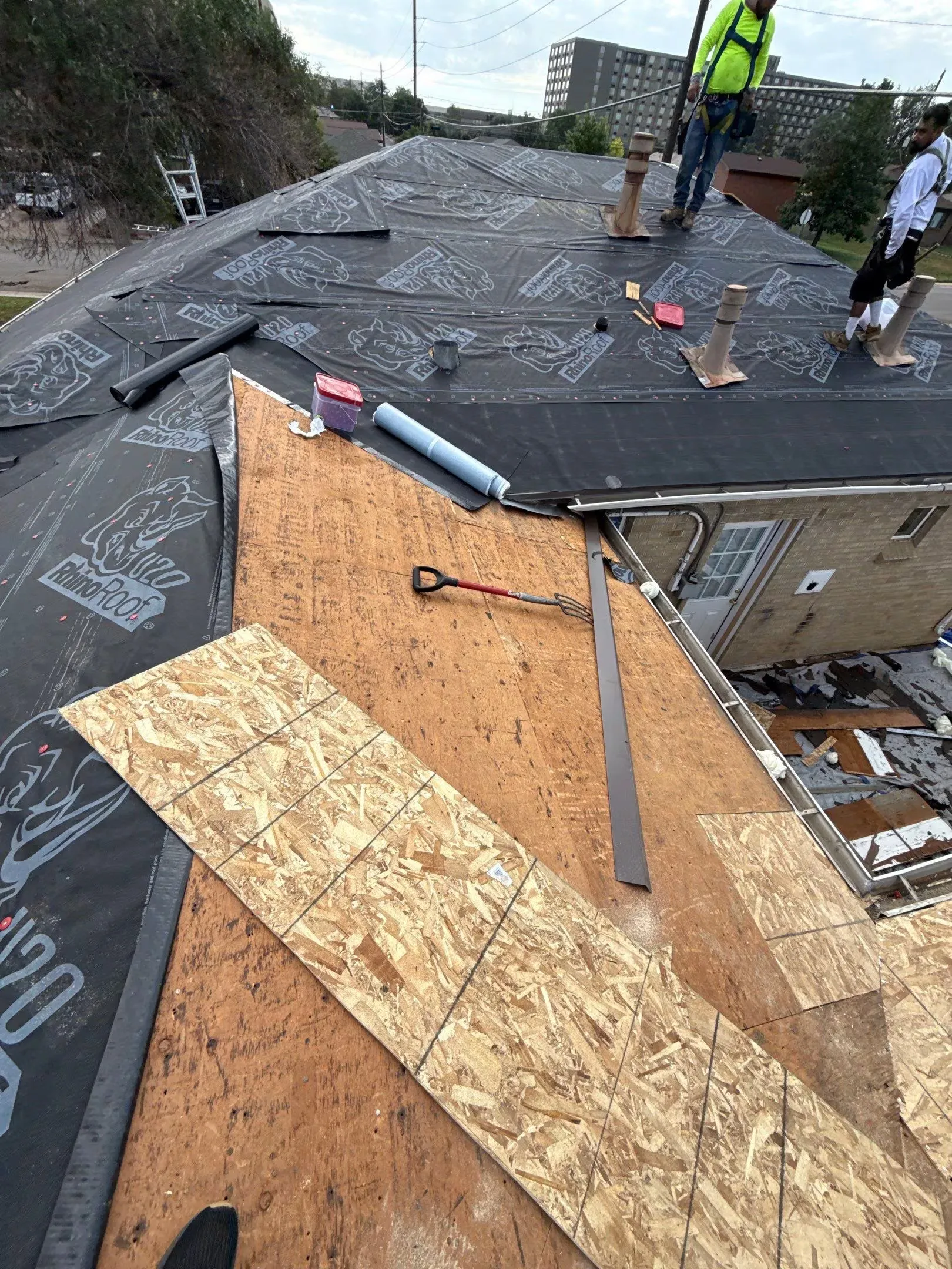 Class 4 Roof Replacement for Duplex Work Image in Denver, CO