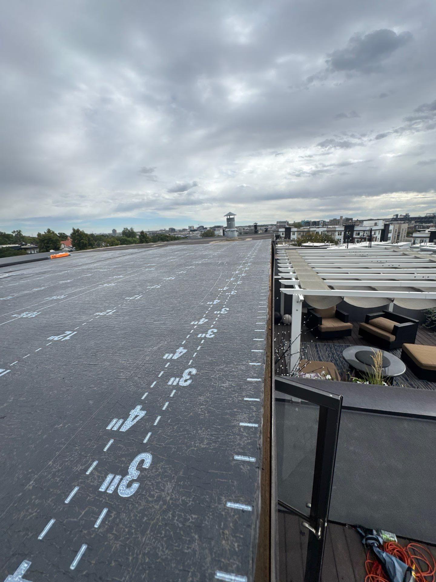 Low-Slope Roof Replacement on Multi-Family Building Work Image in Denver, CO