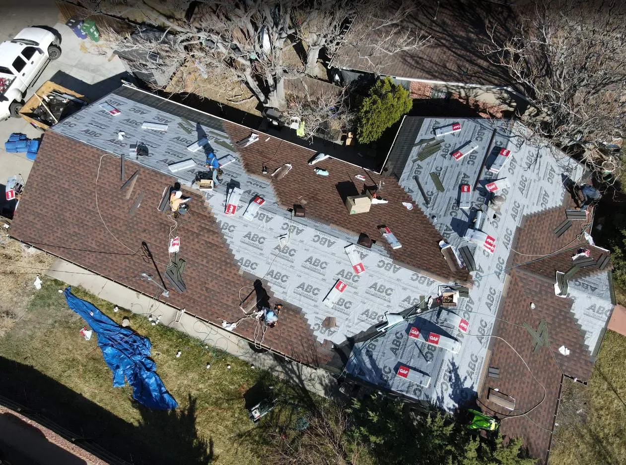Class 4 Roof Replacement With Solar Detach and Reset Work Image in Denver, CO