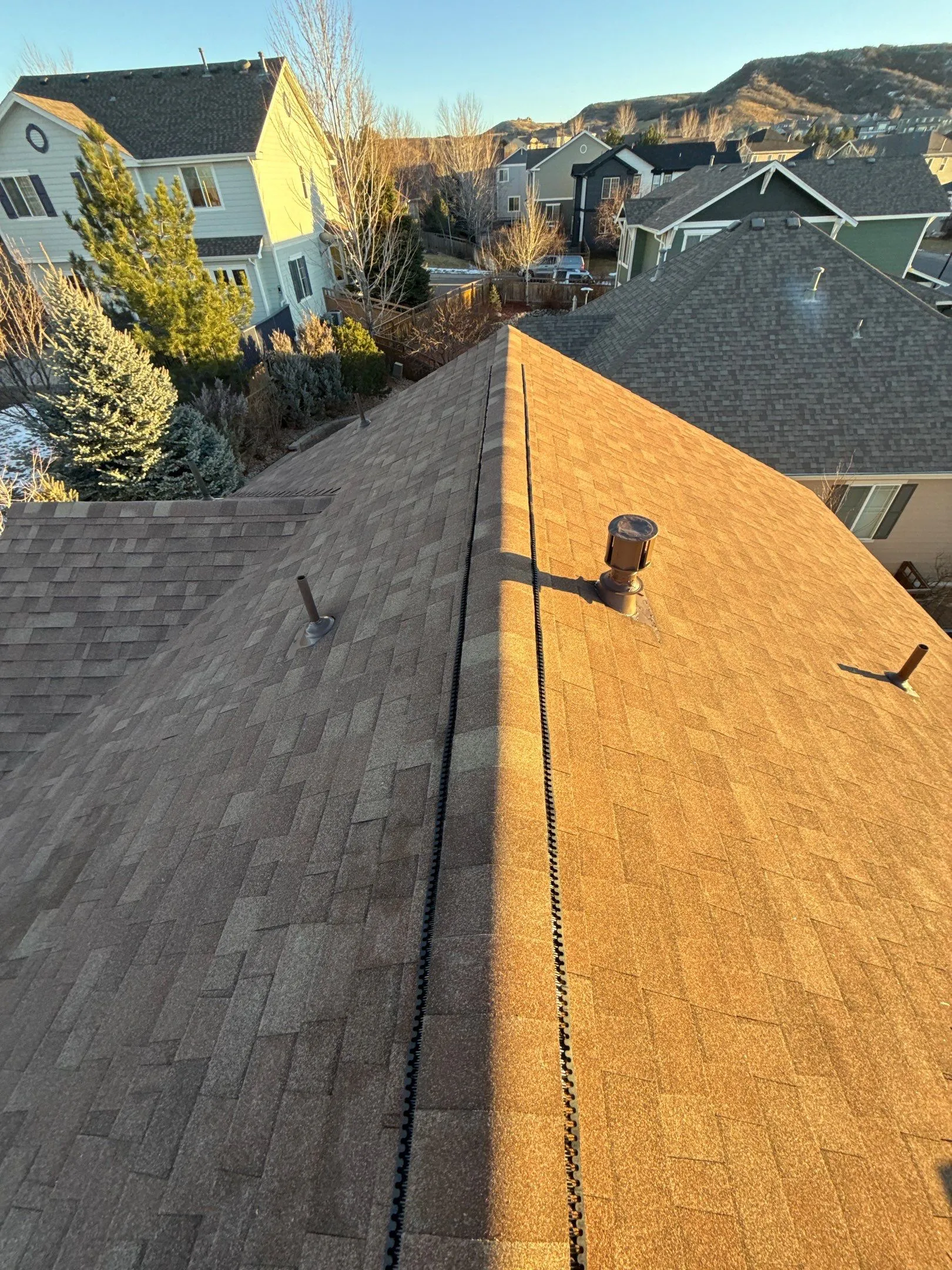 Class 4 Roof Replacement With Ridge Vent Upgrade, 24 Squares Work Image in Castle Rock, CO