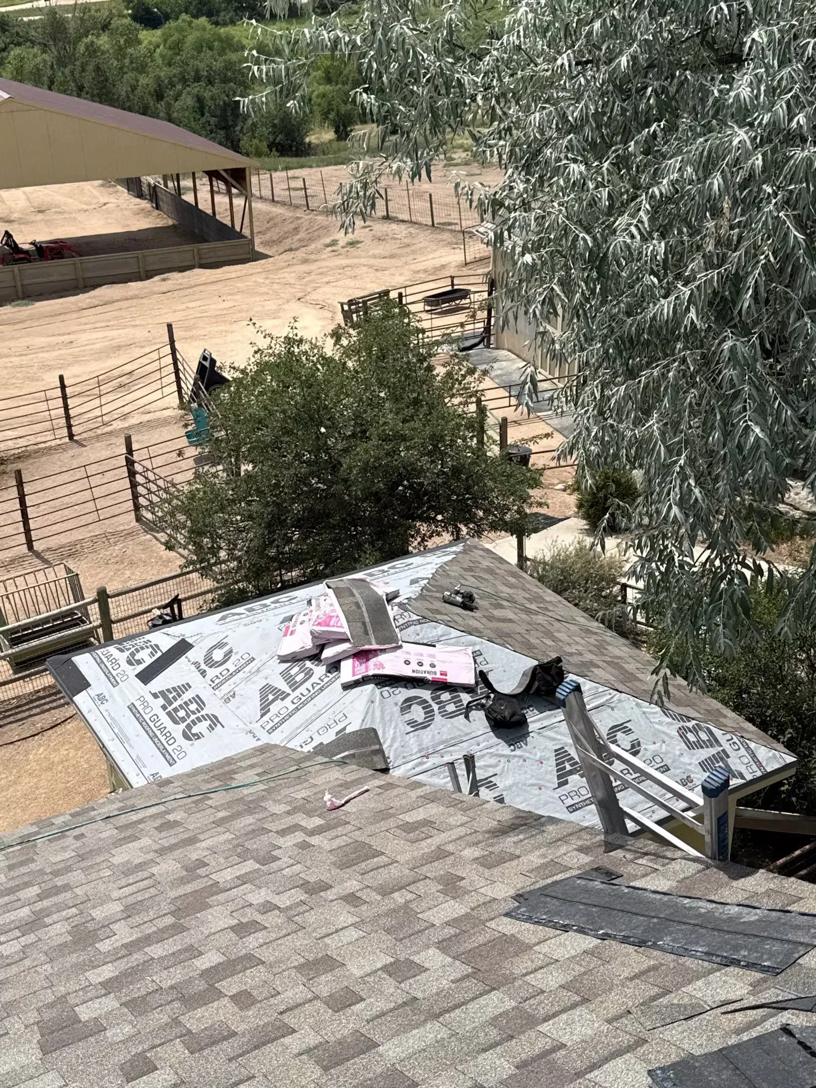 Roof and Gutter Replacement Work for House and Barn in Sedalia, CO