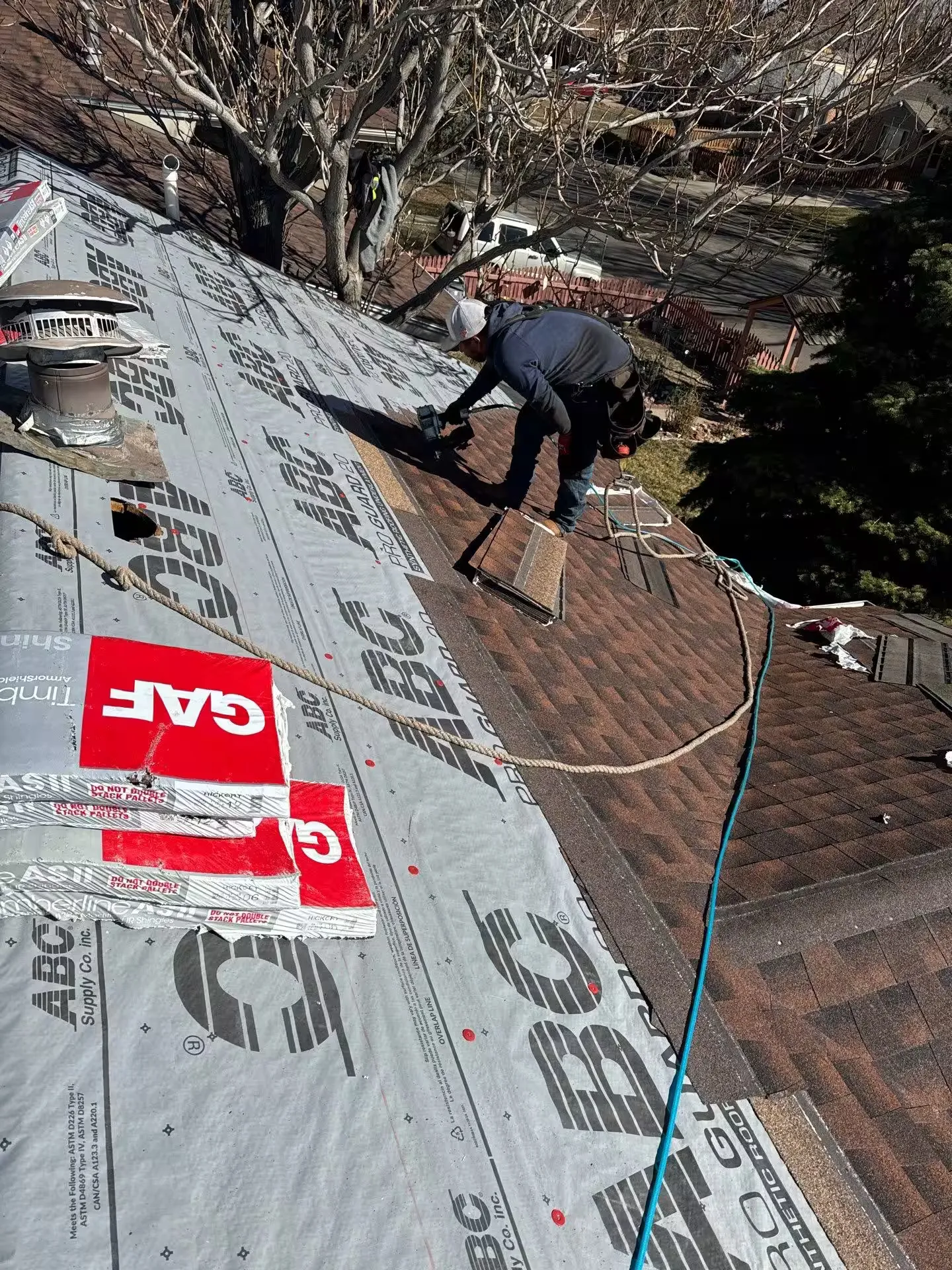 Class 4 Roof Replacement With Solar Detach and Reset Work Image in Denver, CO
