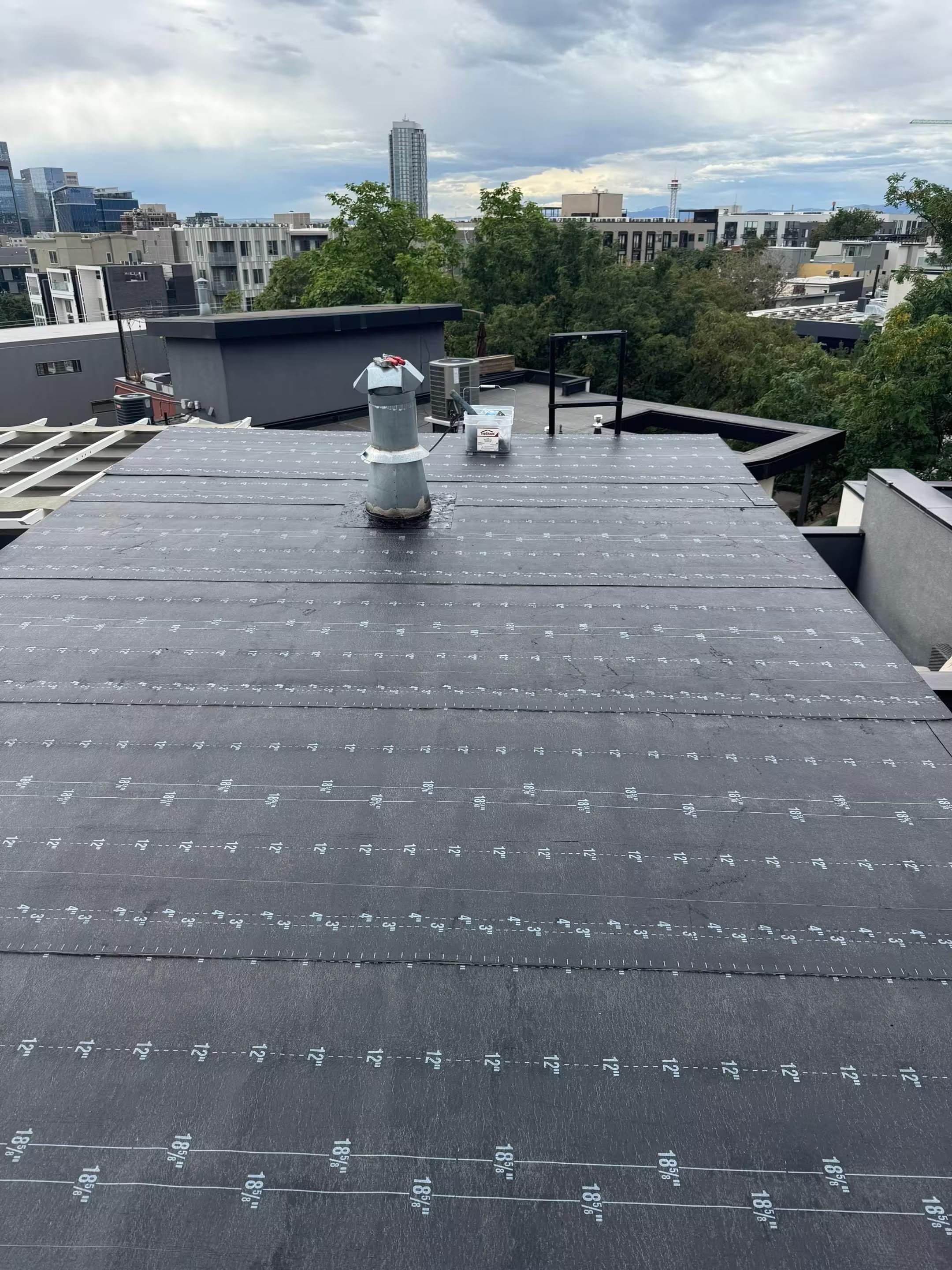 Low-Slope Roof Replacement on Multi-Family Building Work Image in Denver, CO