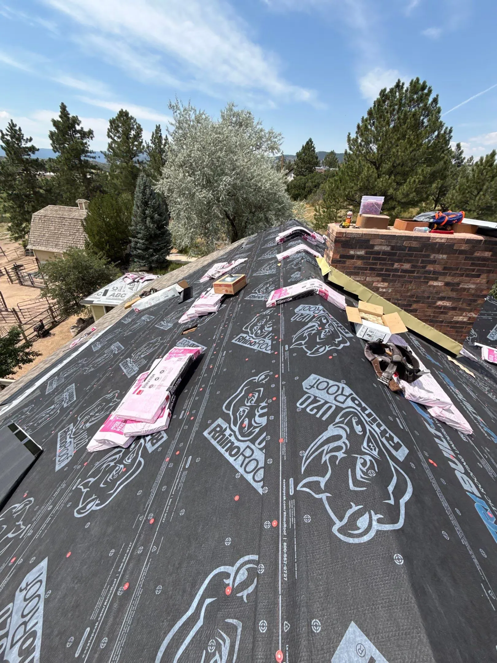 Roof and Gutter Replacement Work for House and Barn in Sedalia, CO