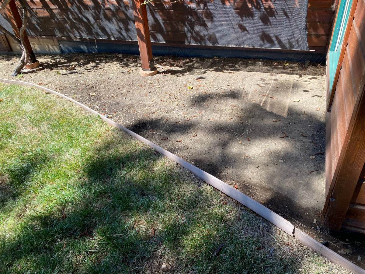 Pine needle and pine cone clean up, after